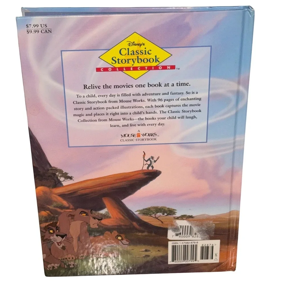 Disney Classic Storybook Collection Lion King II Hardcover Mouse Works Vintage